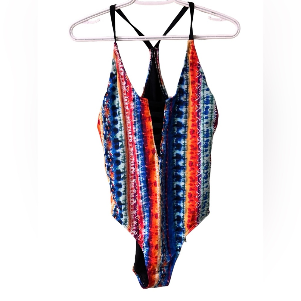 💚Vibrant print one piece swimsuit